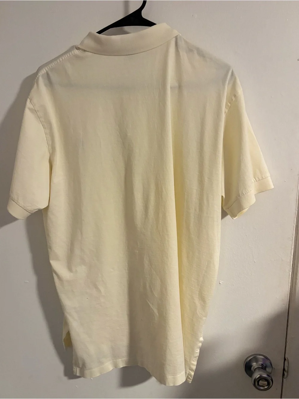 Vintage Polo by Ralph Lauren Men’s Large Cream Ivory Polo Shirt 100% Cotton
